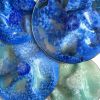 "Laguna Series" Ombre Light Aqua to Deep Marine Blue | Sculptures by Debra Steidel. Item composed of ceramic in contemporary or coastal style