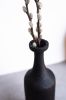 Tall Charred Wood Bottle Shaped Vase | Vases & Vessels by Creating Comfort Lab. Item composed of wood