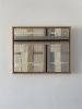 Woven Wall Art Frame -Masonry 001 | Wall Sculpture in Wall Hangings by Anita Meades. Item made of oak wood with canvas works with minimalism & contemporary style