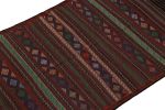 Vintage Baluch Tribal Kilim with Colorful Stripes & Motifs | Area Rug in Rugs by Rug and Kilim