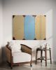 Greens & Blue 36 x 48 Acrylic on wood | Mixed Media in Paintings by JD Logan Fine Art. Item made of birch wood works with minimalism & contemporary style