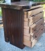 "The Emi" Claro walnut dresser | Storage by Aaron Smith Woodworker. Item composed of walnut in mid century modern or contemporary style