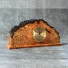 Rustic Cherry Burl Mantle Clock – Live edge | Decorative Objects by Tom Weber - Weber Design Custom Woodwork