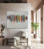 Waves Of Sound | Oil And Acrylic Painting in Paintings by Shirly Maimom Art. Item made of canvas works with contemporary & art deco style