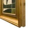 Green Mid-Century Modern Inspired Collage in Vintage Frame | Paintings by Suzanne Nicoll Studio. Item made of wood works with minimalism & mid century modern style