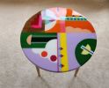 Epoxy Resin Side Table, Abstract Modern Eclectic Table | End Table in Tables by Epoxy Coffee Table Shop. Item compatible with boho and contemporary style