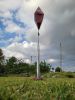 Red Rhombus | Sculptures by Don Kenworthy. Item made of steel compatible with industrial and modern style
