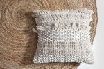Emily Artisanal Weave Cushion Cover_Handcrafted Textile | Pillows by Humanity Centred Designs. Item made of cotton works with boho & minimalism style