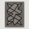 Woven wall art - modern geometric abstract textile weaving | Macrame Wall Hanging in Wall Hangings by Zuzana Licko. Item composed of wood and fabric