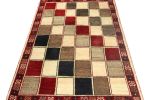 Vintage Gabbeh Tribal rug in Beige-Brown, Red and Gray | Area Rug in Rugs by Rug and Kilim