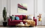 Orchid & Black Abstract in Washi | Oil And Acrylic Painting in Paintings by Jan Sullivan Fowler. Item composed of paper and synthetic