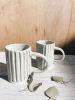 Ceramic Lined Mug in Grey | Drinkware by Bridget Dorr. Item composed of ceramic