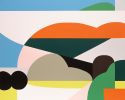 Show | Oil And Acrylic Painting in Paintings by Kotaro Machiyama. Item made of canvas compatible with japandi and art deco style