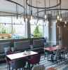 Custom Ring Pendants | Pendants by ILEX Architectural Lighting | Hilton Garden Inn Corvallis in Corvallis. Item made of metal