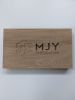 Custom engraving in solid wood | Signage by MJY Fabrication. Item made of wood