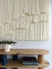 Natural Look Tapestry | Wall Hangings by Kat | Home Studio. Item made of fabric with fiber works with minimalism style