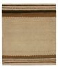 1980s Vintage Kilim Sofreh rug in Beige-Brown, Open Field | Area Rug in Rugs by Rug and Kilim