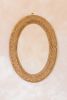 Serena Oval Rattan Mirror | Decorative Objects by Hastshilp. Item made of wood & glass