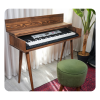 Customize Piano Stand -  Wooden Keyboard Stand | Desk in Tables by Picwoodwork. Item composed of wood in mid century modern style