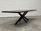 The WoodStone Table | Dining Table in Tables by Black Rose WoodCraft. Item composed of walnut and steel in modern style