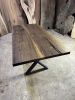 Black Walnut Slab Dining Table - Modern Kitchen Table | Tables by TigerWoodAtelier. Item made of walnut compatible with minimalism and art deco style