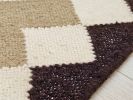 Handwoven Wool Brown Stair Runner | Runner Rug in Rugs by Evergreen Carpets. Item made of wool works with boho & minimalism style