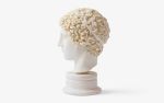 Hermes Bust Statue Made w/Compressed Marble Powder Small | Sculptures by LAGU. Item composed of marble