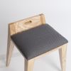 om16.2 stool natural ash, grey fabric | Chairs by mjiila design furniture | Bonlieu Scène Nationale Annecy in Annecy