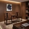 Imperial Ming Scholar's Southern Official Hat Armchair Set | Chairs by Dynasty Artisan. Item made of wood works with contemporary & eclectic & maximalism style