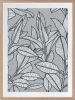 Rubbery Leaf Design - 1 & 2 - Grey - Framed Art | Prints by Patricia Braune. Item composed of canvas & paper
