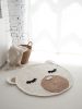 Round bear rug / playmat | Area Rug in Rugs by Anzy Home. Item composed of fabric