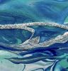 Deep Wave – Large Abstract Ocean Painting | Oil And Acrylic Painting in Paintings by Eman's Gallery. Item made of canvas works with contemporary & coastal style
