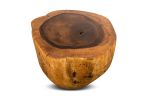 Carved Live Edge Solid Wood Trunk Table ƒ35 by Costantini | Side Table in Tables by Costantini Designñ. Item composed of wood