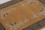 Rug & Kilim’s Chinese Art Deco Rug, Brown with Greek Key | Area Rug in Rugs by Rug and Kilim