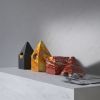 "Nostalgia" marble jewerly chest in red and Yellow Siena | Decorative Box in Decorative Objects by Carcino Design. Item composed of marble in minimalism or contemporary style
