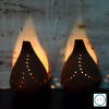 Drova Terracotta Tealight Holder (Pack of 2) | Candle Holder in Decorative Objects by Lit Lamps - Sustainable Mindful Lighting