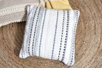 Charlotte Boho Artisanal woven Handloom Cushion Cover_ | Pillows by Humanity Centred Designs. Item composed of cotton in boho or minimalism style