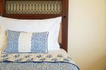 Marigold Indigo Print-on-Print Quilt | Linens & Bedding by Jaipur Bloc House. Item composed of cotton