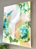 Tropical Haven | Oil And Acrylic Painting in Paintings by Wall Jewelry by Robyn Camargo. Item composed of canvas & synthetic