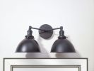 Bathroom Vanity Wall Sconce - Matte Black Light | Sconces by Retro Steam Works. Item composed of metal in mid century modern or country & farmhouse style