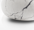 White Marble | Pouf in Pillows by KATSU | Katsu Studio in Saint Petersburg. Item composed of cotton compatible with minimalism style