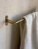 Luxury Bar Towel Hanger N16 Large - 24 Inches | Rack in Storage by Poignees D'Amour French Bronze Hardware.. Item composed of brass