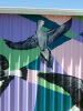 Bird Shed | Street Murals by Susan Respinger. Item composed of synthetic