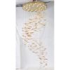 JT251 ELLIPSE LEAF FALL CHANDELIER | Chandeliers by alanmizrahilighting | New York in New York. Item composed of brass