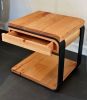 Old Growth Industries | End Table in Tables by Old Growth Industries. Item made of wood with steel works with minimalism & mid century modern style