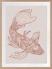 Lucky Fish - Koi & Kei - Rust - Framed Art | Prints by Patricia Braune. Item composed of paper