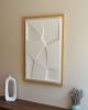 No. 114 Japandi Plaster Wall Relief - Scandinavian Decor | Wall Sculpture in Wall Hangings by Joseph A