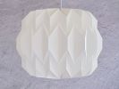 Opera Round Pendant lampshade, Origami, modern, pleated | Pendants by Studio Pleat. Item made of paper works with minimalism & contemporary style