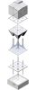 QUAD Lamp | Table Lamp in Lamps by WU Design. Item made of birch wood with fabric works with contemporary & modern style