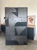 Special Edition - Private Collection I "Vector Point No. 3" | Oil And Acrylic Painting in Paintings by ART + ALCHEMY By Nicolette Atelier. Item works with minimalism & mid century modern style